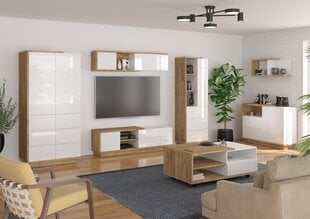 Sohvapöytä Meblocross Hybrid Hyb-12 2SP, vaaleanruskea/valkoinen hinta ja tiedot | Sohvapöydät | hobbyhall.fi