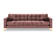 Neljän istuttava sohva Cosmopolitan Design Bali, pinkki/kulta hinta ja tiedot | Sohvat ja vuodesohvat | hobbyhall.fi