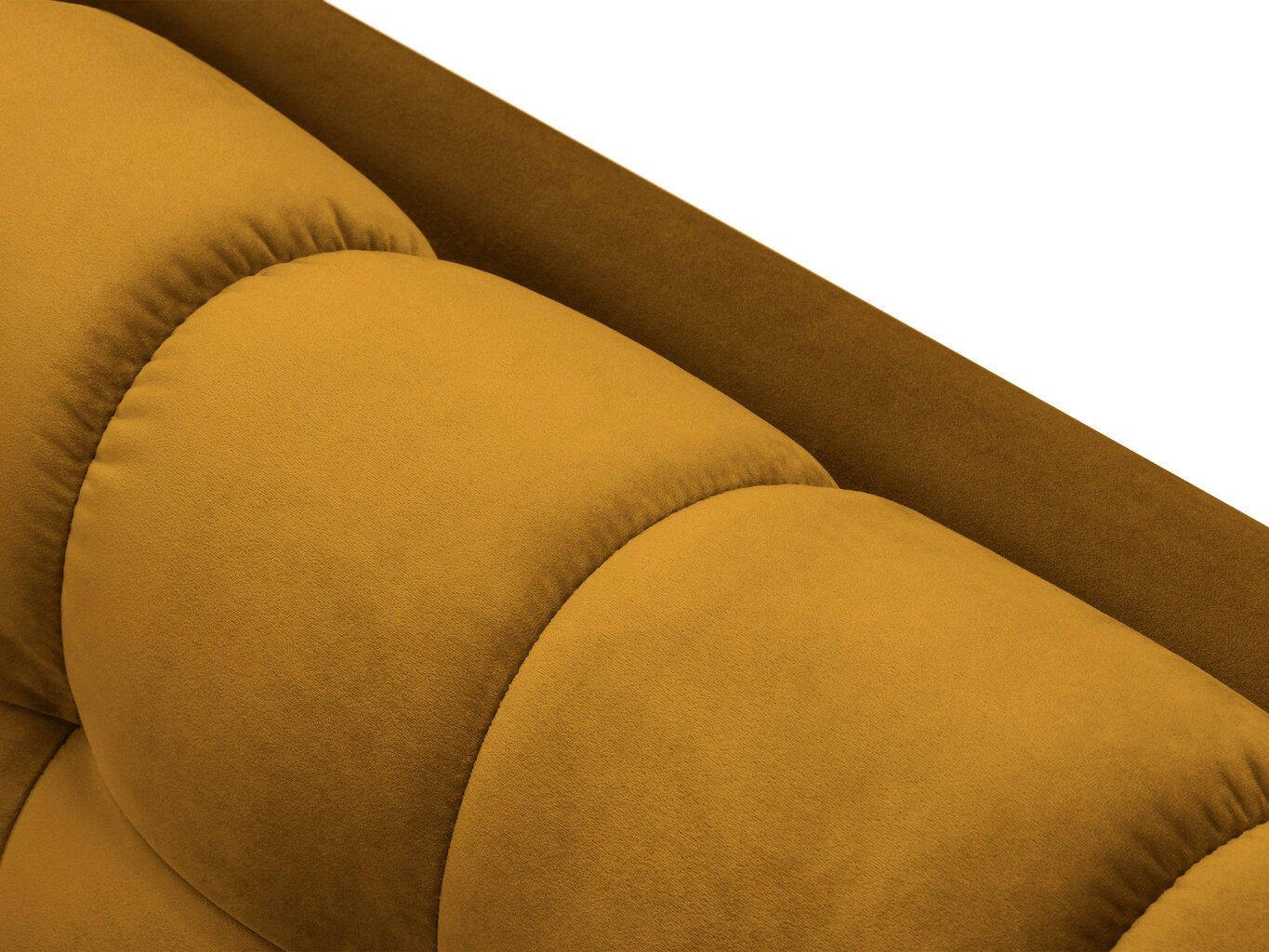 Neljän istuttava sohva Cosmopolitan Design Bali, keltainen/kulta hinta ja tiedot | Sohvat ja vuodesohvat | hobbyhall.fi