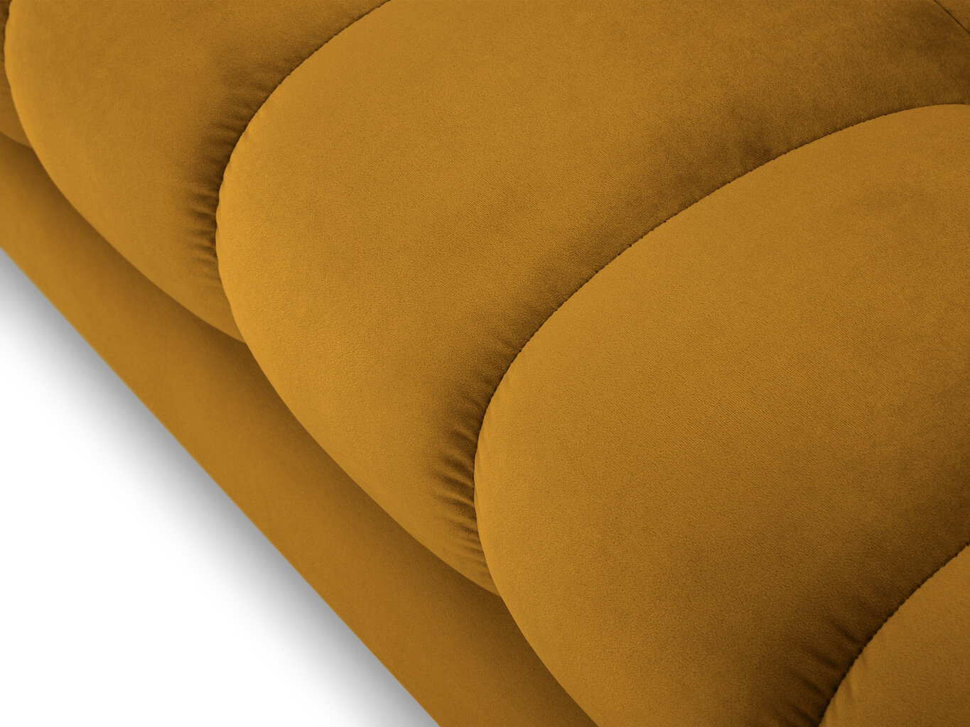 Neljän istuttava sohva Cosmopolitan Design Bali, keltainen/kulta hinta ja tiedot | Sohvat ja vuodesohvat | hobbyhall.fi