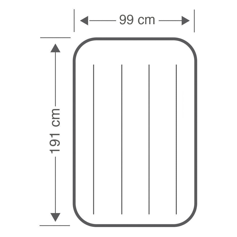 Ilmatäytteinen patja Intex Pillow Twin integroidulla pumpulla, 99x191x42cm hinta ja tiedot | Ilmapatjat | hobbyhall.fi