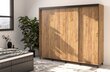 ADRK Furniture Bergamo, Vaatekaappi, 250 cm, ruskeana hinta ja tiedot | Kaapit | hobbyhall.fi