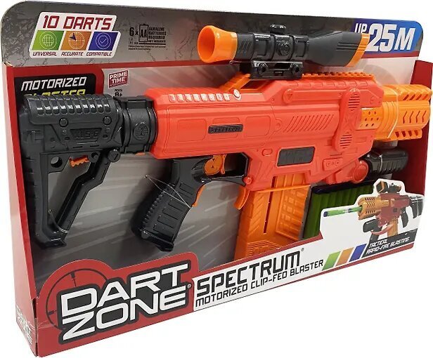 Dart Zone Spectrum Moottoroitu pistooli vaahtomuovipatruunoilla hinta ja tiedot | Poikien lelut | hobbyhall.fi