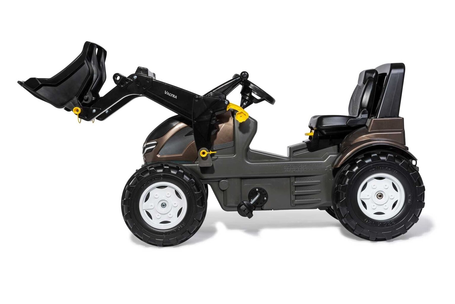 Valtra Rollyfarmtrac Premium lasten traktori, mustan värinen hinta ja tiedot | Poikien lelut | hobbyhall.fi