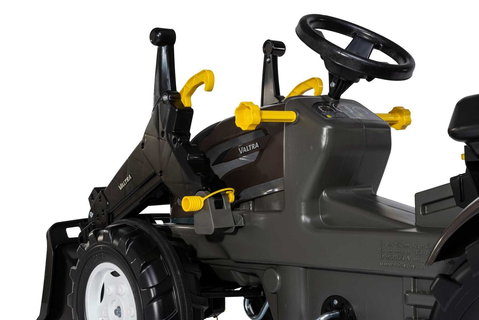 Valtra Rollyfarmtrac Premium lasten traktori, mustan värinen hinta ja tiedot | Poikien lelut | hobbyhall.fi