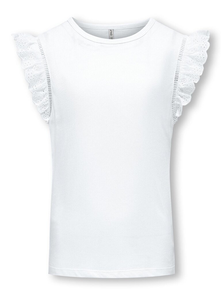 Only lasten t-paita 15291522*02, valkoinen hinta ja tiedot | Tyttöjen paidat | hobbyhall.fi
