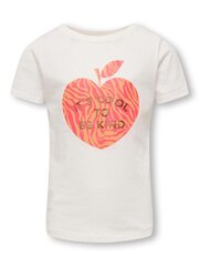 Only lasten t-paita 15292342*02, valkoinen hinta ja tiedot | Tyttöjen paidat | hobbyhall.fi