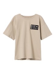 Name It lasten t-paita 13216931*01, vaalea beige hinta ja tiedot | Tyttöjen paidat | hobbyhall.fi