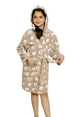 Cocoon vauvan kylpytakki 580710 01, beige/valkoinen hinta ja tiedot | Tyttöjen kylpytakit ja pyjamat | hobbyhall.fi