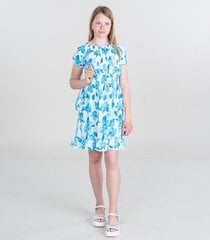 Vauvan mekko 235001 01, valkoinen/sininen hinta ja tiedot | Tyttöjen mekot | hobbyhall.fi