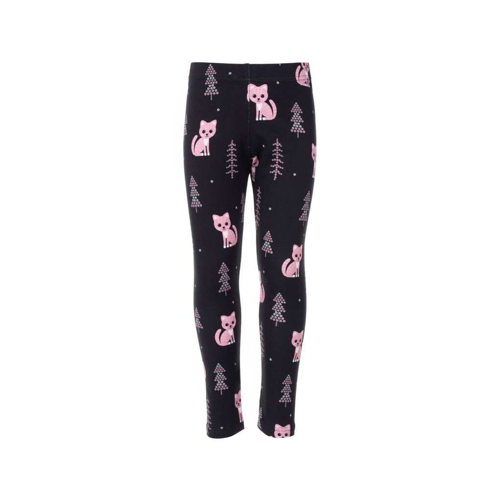 Lenne lasten leggingsit Tracy 23911*4200, musta/roosa hinta ja tiedot | Tyttöjen leggingsit ja housut | hobbyhall.fi