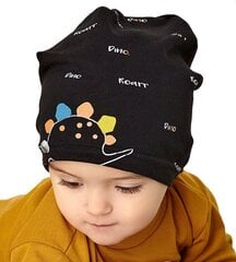 AJS vauvan hattu 346060 01, musta hinta ja tiedot | Poikien hatut, huivit ja käsineet | hobbyhall.fi