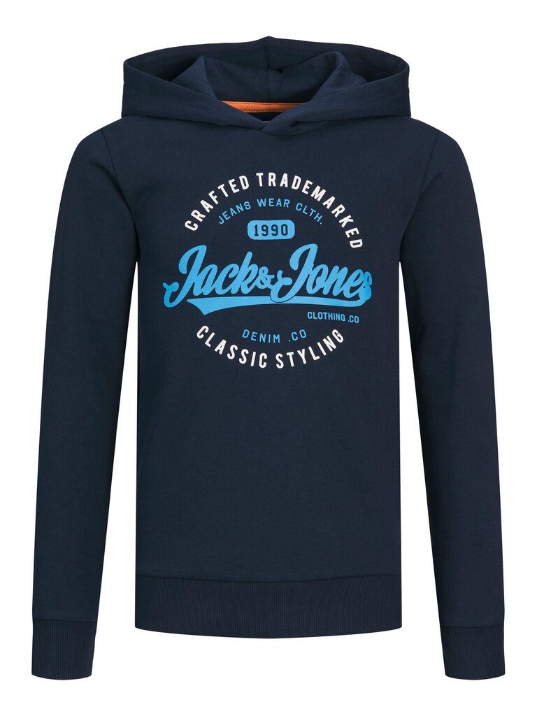 Jack & Jones lasten collegepaita 12237112*02, tummansininen hinta ja tiedot | Poikien puserot, liivit ja jakut | hobbyhall.fi