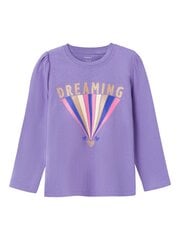Name It -lasten t-paita 13219821*02, violetti/ kulta hinta ja tiedot | Tyttöjen paidat | hobbyhall.fi