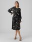 Vero Moda naisten mekko 10294301*01, musta/vihreä 5715433038197 hinta ja tiedot | Mekot | hobbyhall.fi