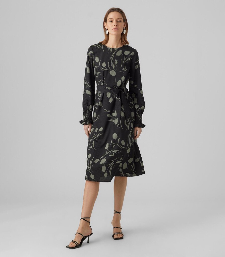 Vero Moda naisten mekko 10294301*01, musta/vihreä 5715433038197 hinta ja tiedot | Mekot | hobbyhall.fi