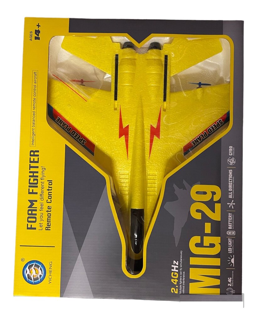 Radio-ohjattu Airplan Speed ​​​​Plane 12 LED hinta ja tiedot | Poikien lelut | hobbyhall.fi