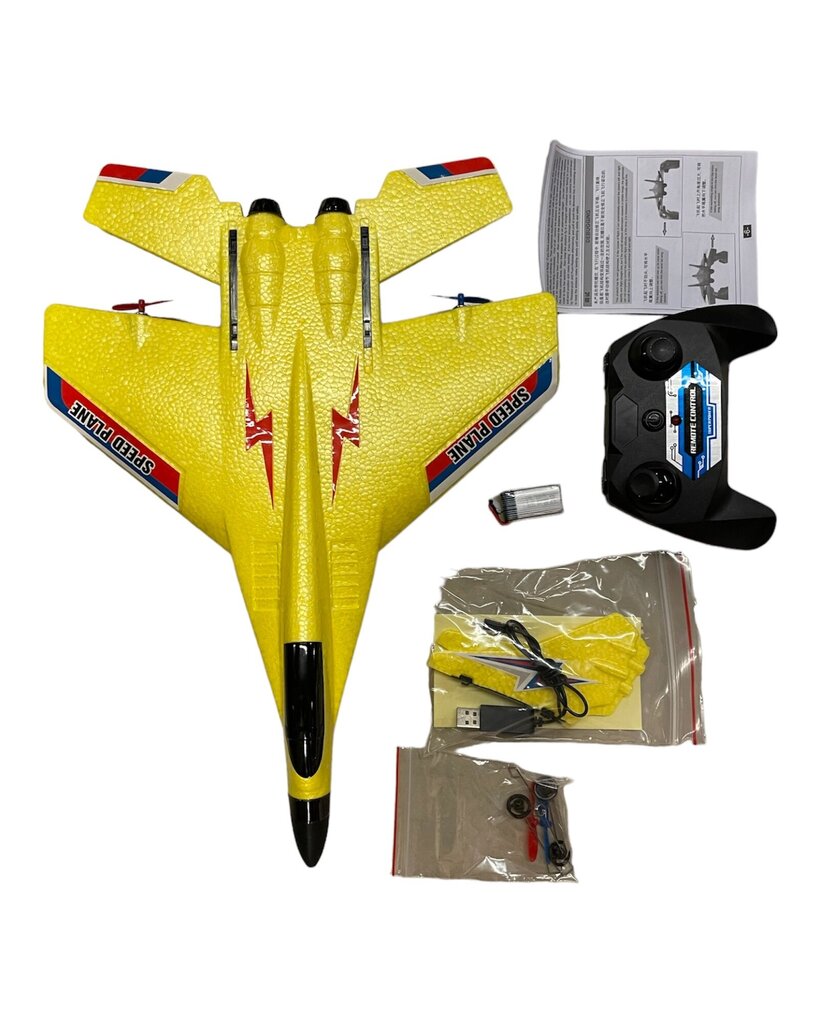 Radio-ohjattu Airplan Speed ​​​​Plane 12 LED hinta ja tiedot | Poikien lelut | hobbyhall.fi