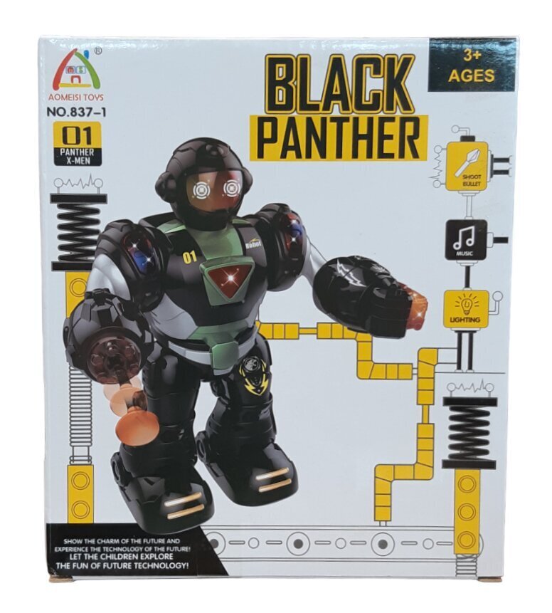 Robotti Black Panther Aomeisi Toys hinta ja tiedot | Poikien lelut | hobbyhall.fi