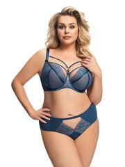 Gorsenia naisten pehmeät rintaliivit pehmeä kuppi underwire suuret koot k496 paradise , sininen, 75m hinta ja tiedot | Rintaliivit | hobbyhall.fi