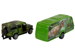 Jeeppi perävaunun kanssa, Lean Toys hinta ja tiedot | Poikien lelut | hobbyhall.fi