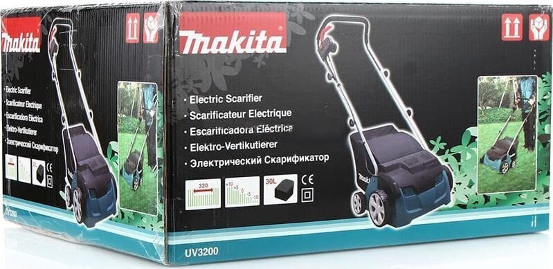 Makita UV3200 sähköinen ilmaaja 1300 W hinta ja tiedot | Nurmikon ilmaajat ja jyrsimet | hobbyhall.fi