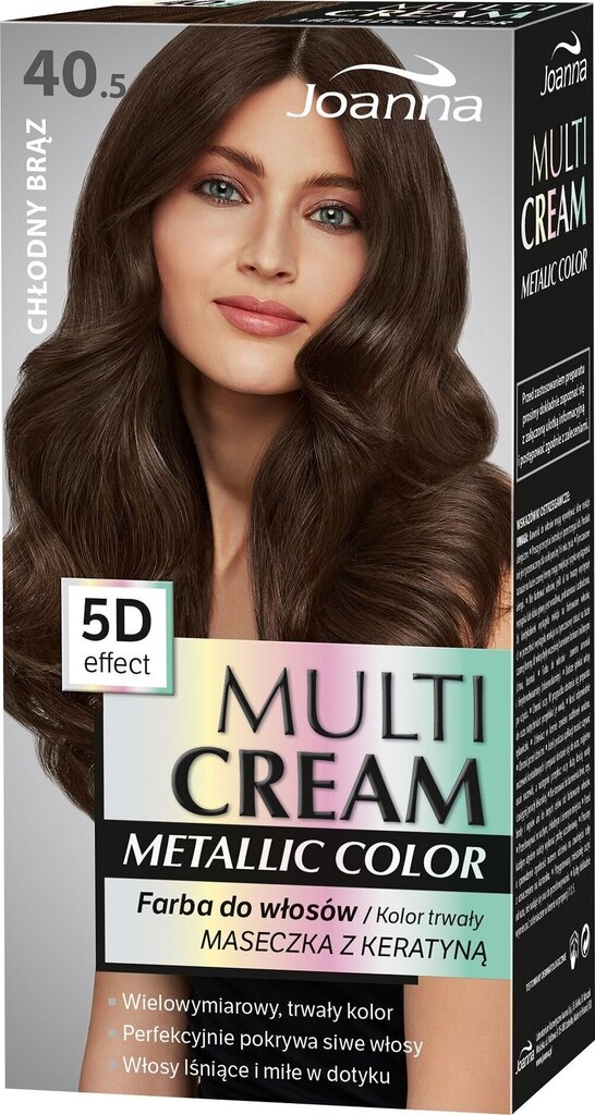 Hiusväri Joanna Multi Cream Metallic Color, 40,5 Cool Brown hinta ja tiedot | Hiusvärit | hobbyhall.fi