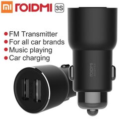 FM-modulaattorilaturi Xiaomi (Roidmi) 3S Dual USB 2.4A hinta ja tiedot | FM-lähettimet ja -sovittimet | hobbyhall.fi