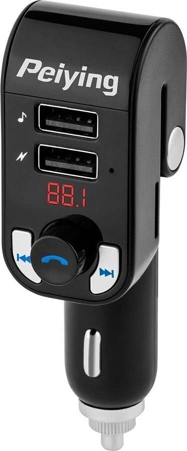 Bluetooth FM -lähetin LED -näytöllä Peiying: 2 x USB 12 / 24V / microSD hinta ja tiedot | FM-lähettimet ja -sovittimet | hobbyhall.fi