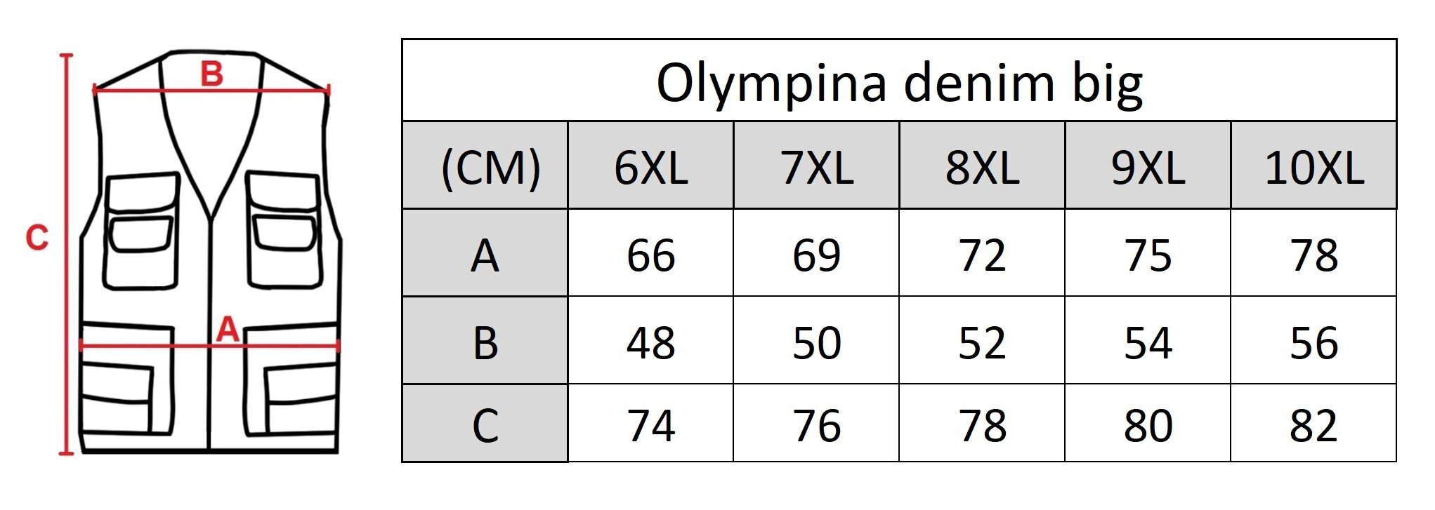 Miesten liivi Olympina 2601-Z Big hinta ja tiedot | Miesten liivit | hobbyhall.fi