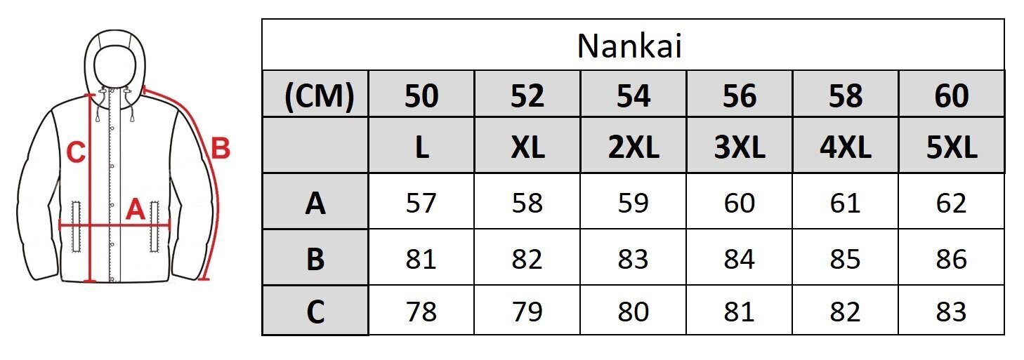 Miesten takki Nankai 2371, laivastonsininen hinta ja tiedot | Miesten ulkoilutakit | hobbyhall.fi