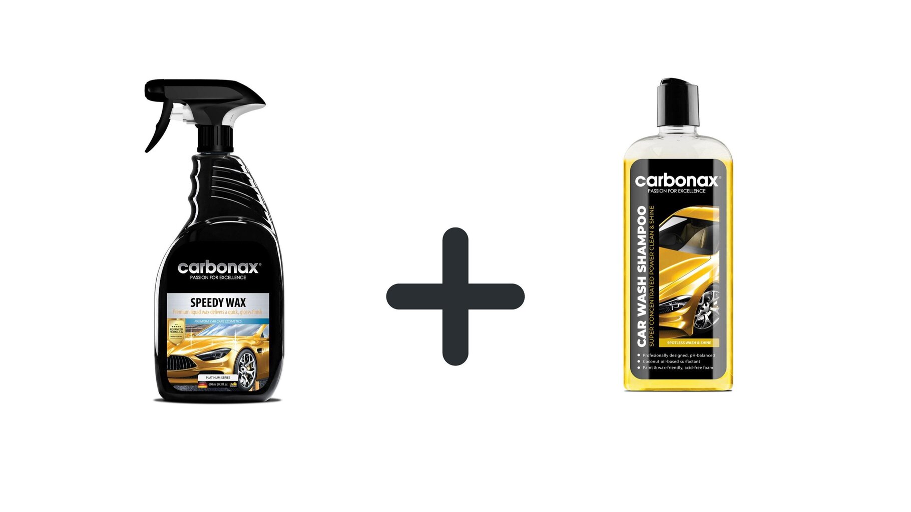 Autoshampoo + ruiskutettava autovaha Carbonax Speedy Wax hinta ja tiedot | Autokemikaalit | hobbyhall.fi