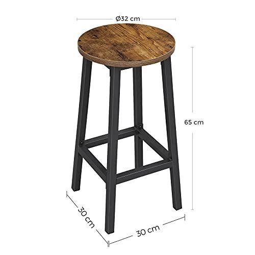 Baarijakkarat, 4 kpl, 32 x 65 cm, ruskea musta hinta ja tiedot | Ruokapöydän tuolit | hobbyhall.fi
