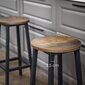 Baarijakkarat, 4 kpl, 32 x 65 cm, ruskea musta hinta ja tiedot | Ruokapöydän tuolit | hobbyhall.fi