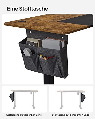 Sähköisesti säädettävä pöytä, 120 x 60 x (72-120) cm, ruskea ja musta. hinta ja tiedot | Tietokonepöydät ja työpöydät | hobbyhall.fi