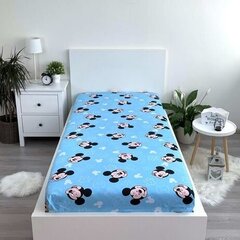 Muotoon ommeltu lakana Mickey Blue, 90x200 cm hinta ja tiedot | Lakanat | hobbyhall.fi