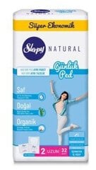 Sleepy Natural Daily -hygieniasiteet Long (32) hinta ja tiedot | Tamponit ja terveyssiteet | hobbyhall.fi