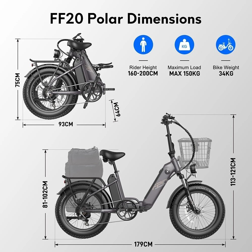 Sähköpyörä FAFREES FF20 Polar, 20", valkoinen, 500W, 20,8Ah hinta ja tiedot | Sähköpyörät | hobbyhall.fi