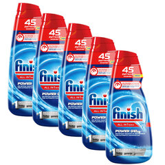 FINISH geeli all-in-one 900ml X 5 pulloa hinta ja tiedot | Astianpesuaineet | hobbyhall.fi