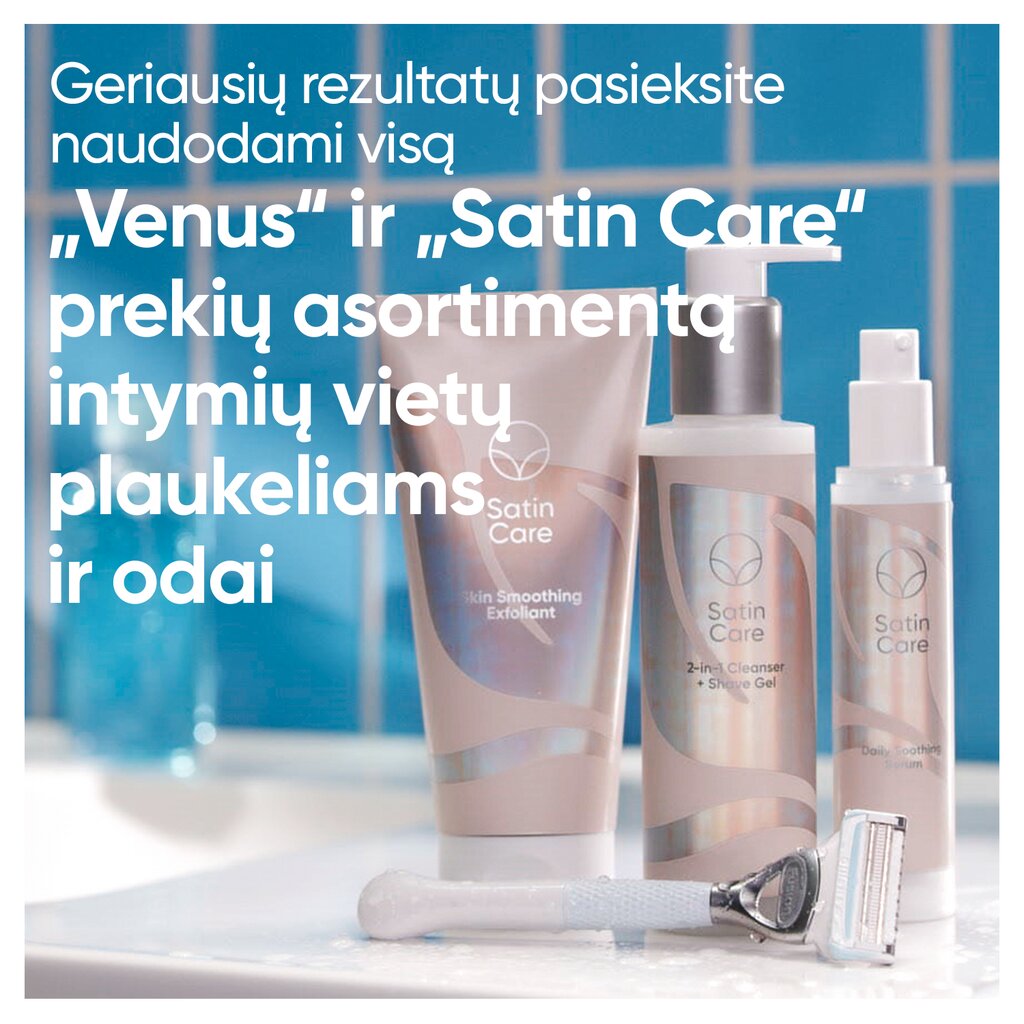 Karvanajoa edeltävä kuorinta Venus Satin Care, 177 ml hinta ja tiedot | Parranajo ja karvanpoisto | hobbyhall.fi