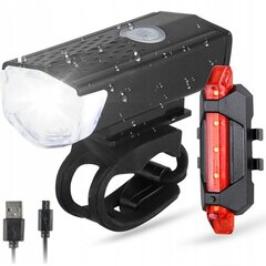 Polkupyörän LED-valaisin USB-edessä ja -takana akkukäyttöisenä valosettinä hinta ja tiedot | Polkupyörän valot ja heijastimet | hobbyhall.fi
