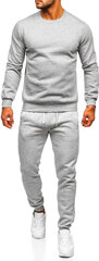 J.Style Verryttelypuku Fleece Grey 68C10380-2 68C10380-2/L hinta ja tiedot | Miesten urheiluvaatteet | hobbyhall.fi