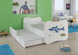Gonzalo II Sea Animals -lastensänky, 160 x 80 cm + patja hinta ja tiedot | Lastensängyt | hobbyhall.fi
