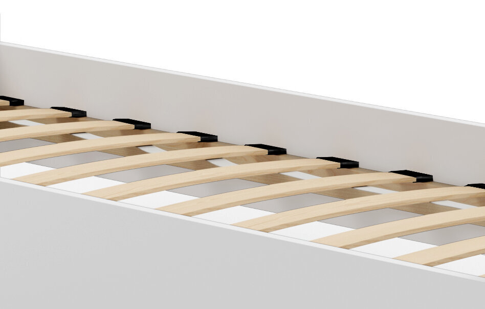 ADRK Furniture Gonzalo Plane with a Banner -lastensänky, 160 x 80 cm, valkoinen + patja hinta ja tiedot | Lastensängyt | hobbyhall.fi