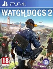 PS4 Watch Dogs 2, 3307215966648 hinta ja tiedot | Tietokone- ja konsolipelit | hobbyhall.fi