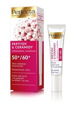 Kosteuttava silmänympärysvoide ikääntyvälle iholle Perfecta Peptydy & Ceramidy 50+/60+, 15 ml hinta ja tiedot | Perfecta Hajuvedet ja kosmetiikka | hobbyhall.fi