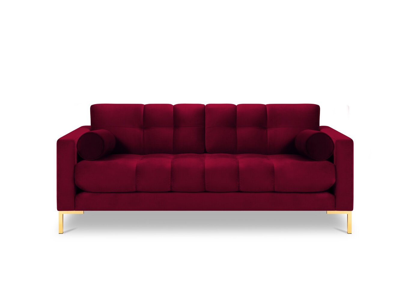 Kolmen istuttava sohva Cosmopolitan Design Bali, punainen/kulta hinta ja tiedot | Sohvat ja vuodesohvat | hobbyhall.fi