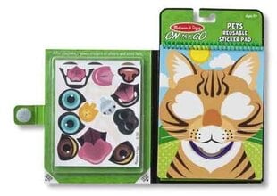 Uudelleenkäytettävä tarrasetti MELISSA & DOUG, Make a Face \ “Pets” hinta ja tiedot | Kehittävät lelut | hobbyhall.fi