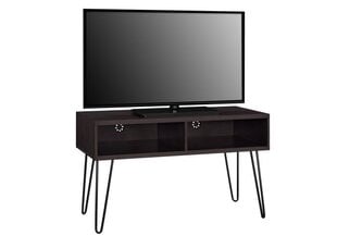 TV-taso Ameriwood Home Owen, tummanruskea/musta hinta ja tiedot | TV-tasot | hobbyhall.fi