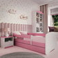 Lasten sänky patjalla Kocot Kids Babydreams, 80 x 160 cm, vaaleanpunainen hinta ja tiedot | Lastensängyt | hobbyhall.fi